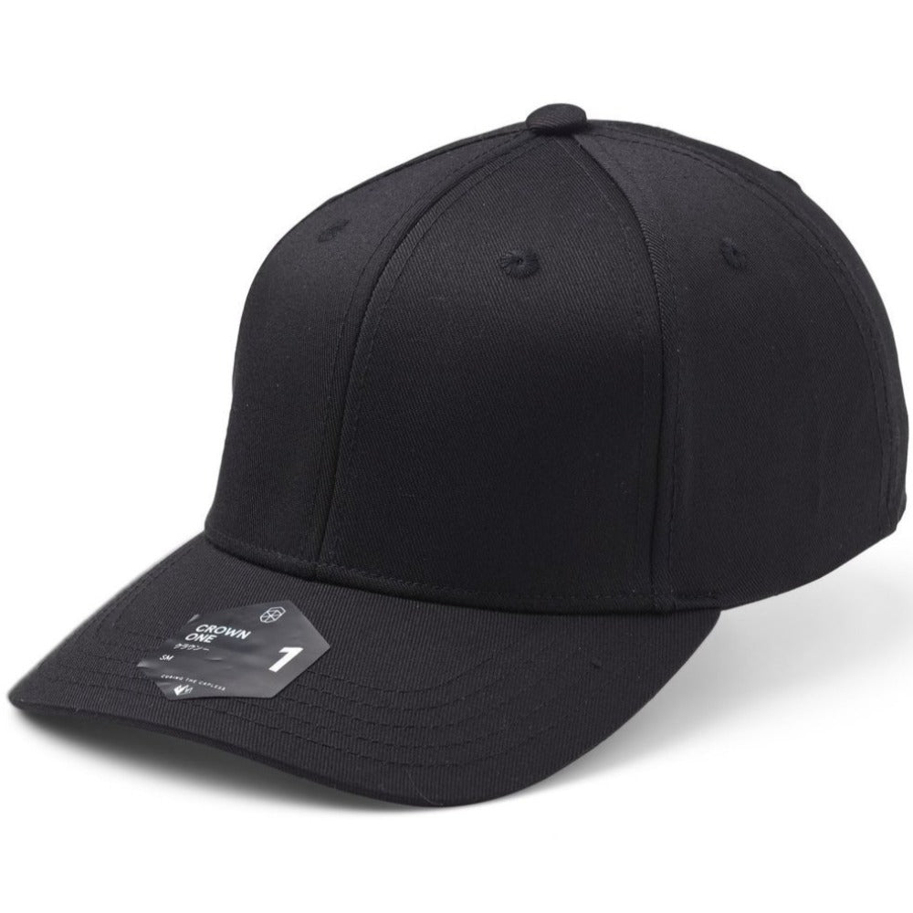 SOW - Crown 1 Baseball Cap - Black - capstore.dk